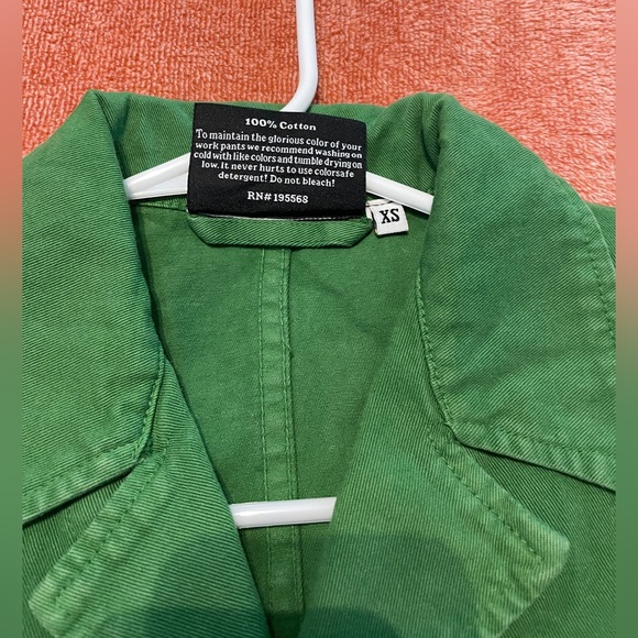 Big Bud Press SS Jumpsuit, XS Petite, Green - Picture 5 of 7